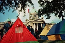 Bilo je i šatora ispred Skupštine