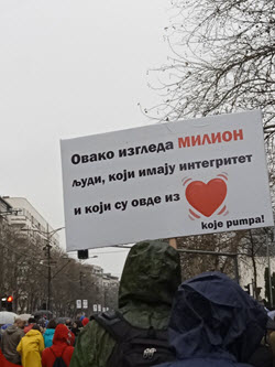Snimljeno u Beogradu na studentskom protestu 15. marta 2025.godine